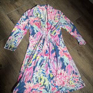 Lilly Pulitzer Margate Sunken‎ Treasure Indigo Dress Small